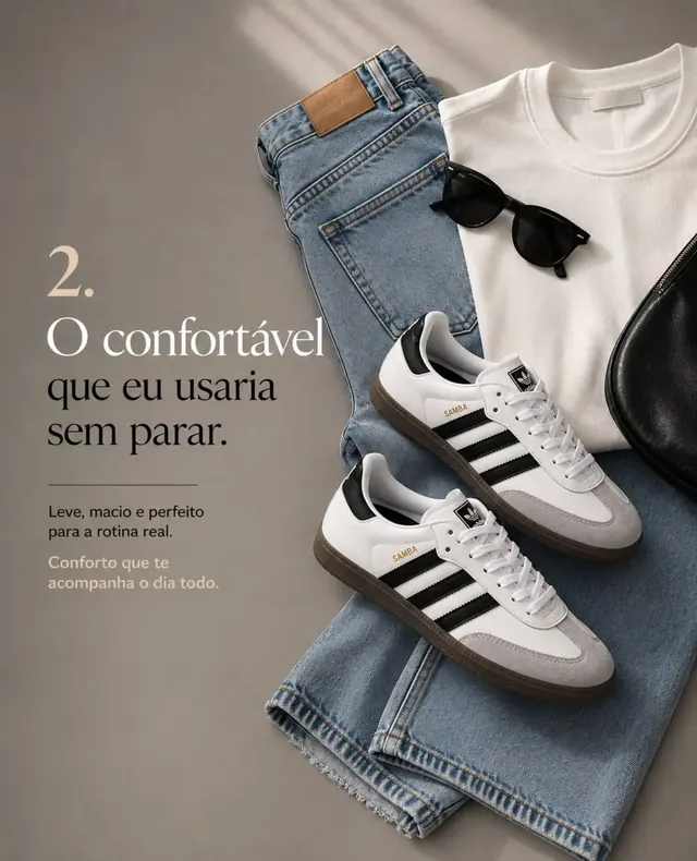 O confortável